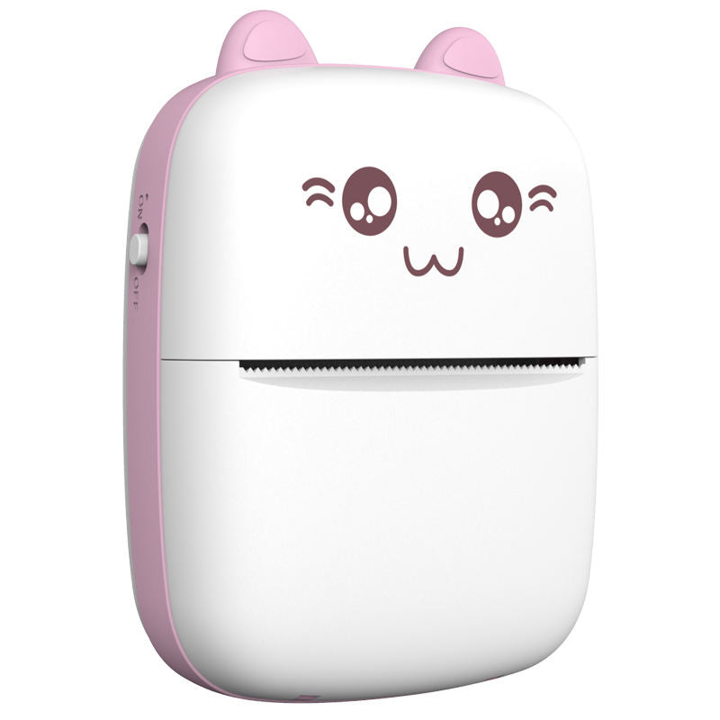GlowPak™ Cute Cat Mini Thermal Printer — Wireless & Portable