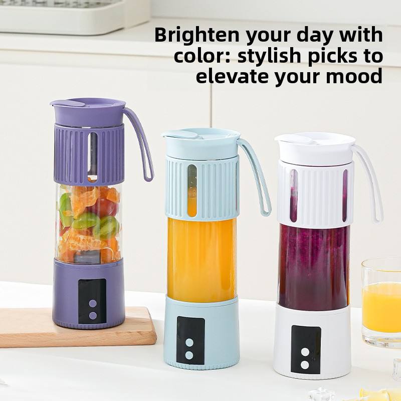 Portable Rechargeable Juicer Blender – 450ML USB Smoothie Maker