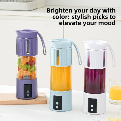 Portable Rechargeable Juicer Blender – 450ML USB Smoothie Maker