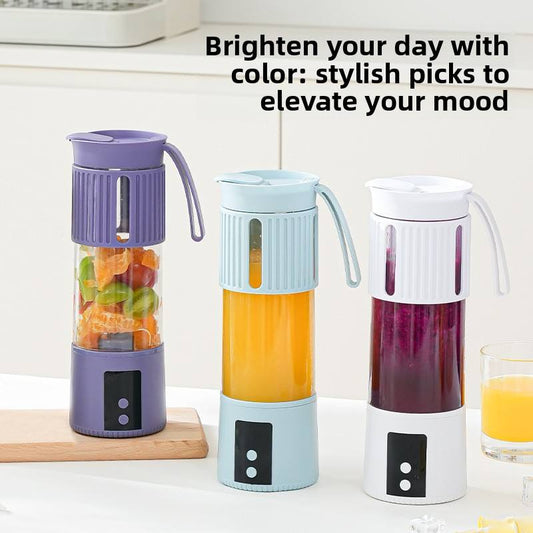 Portable Rechargeable Juicer Blender – 450ML USB Smoothie Maker