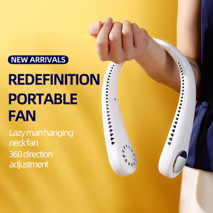 Portable Rechargeable Neck Fan – Hands Free Cooling Fan