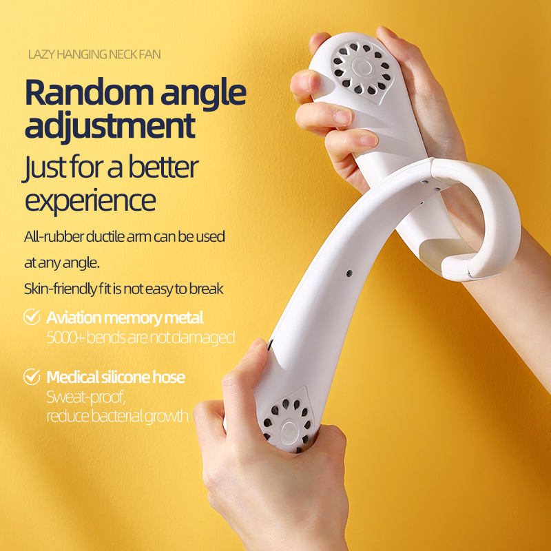 Portable Rechargeable Neck Fan – Hands Free Cooling Fan