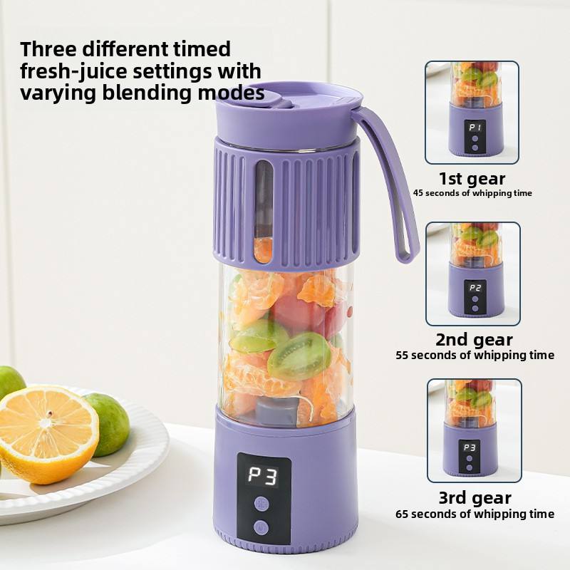 Portable Rechargeable Juicer Blender – 450ML USB Smoothie Maker