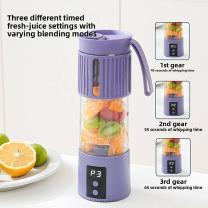 Portable Rechargeable Juicer Blender – 450ML USB Smoothie Maker